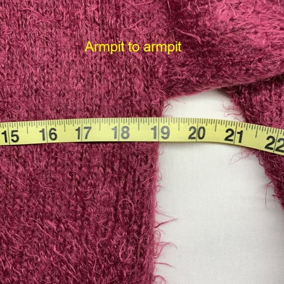 Unique! Handmade Fuzzy Cardigan Size Small - Picture 3 of 10